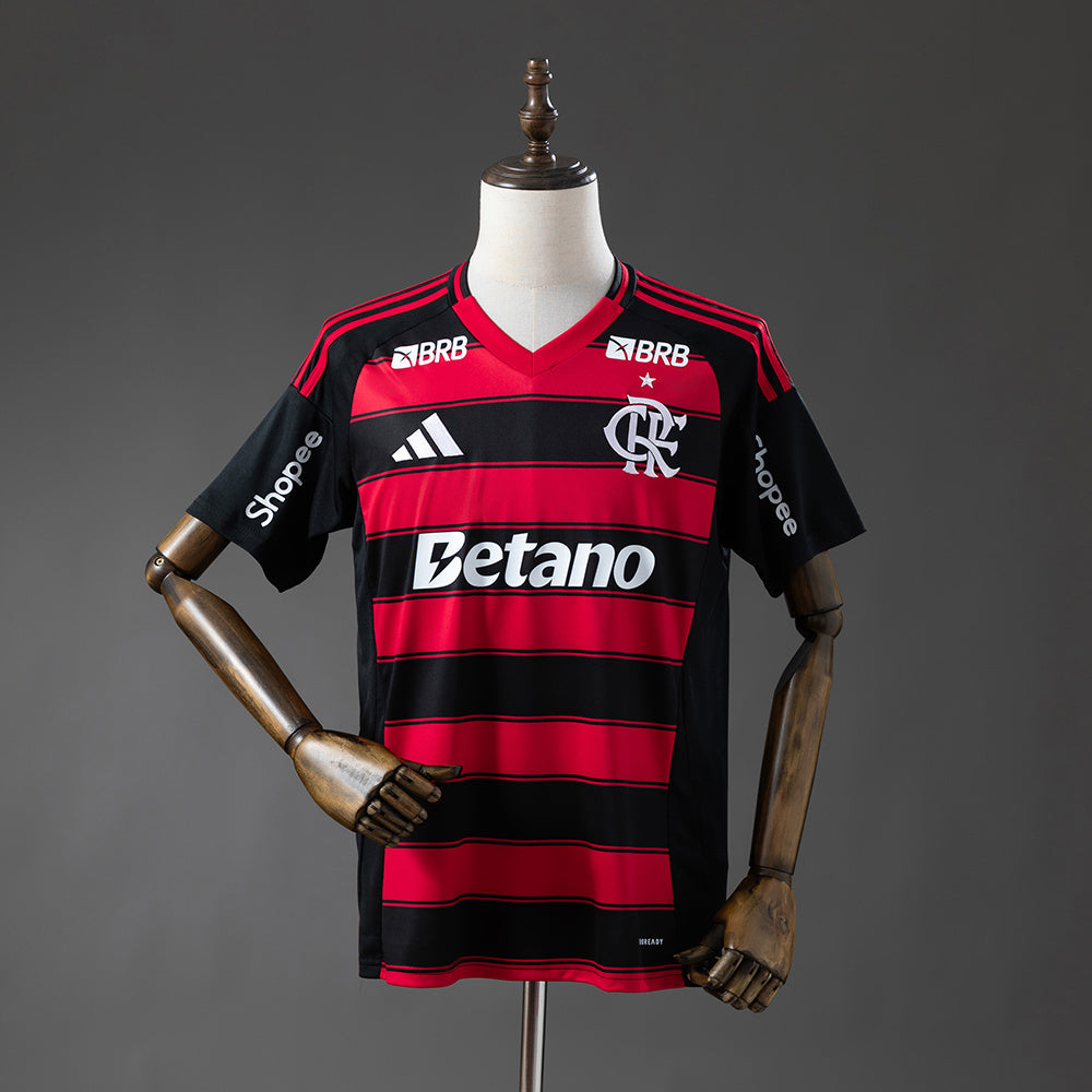 Camiseta Flamengo Local 2025/26 Con Patrocinadores