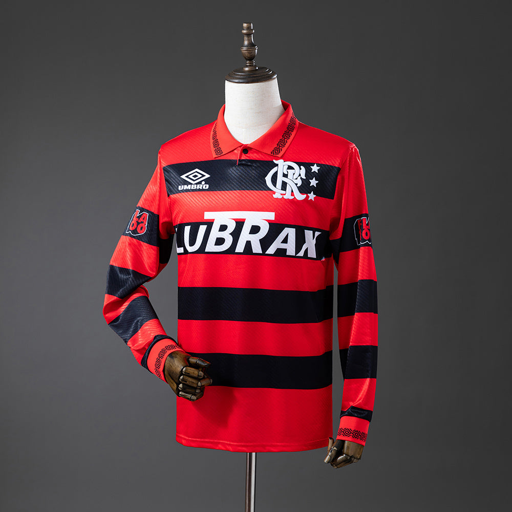 Camiseta Flamengo Retro Local 1994/95 Manga Larga