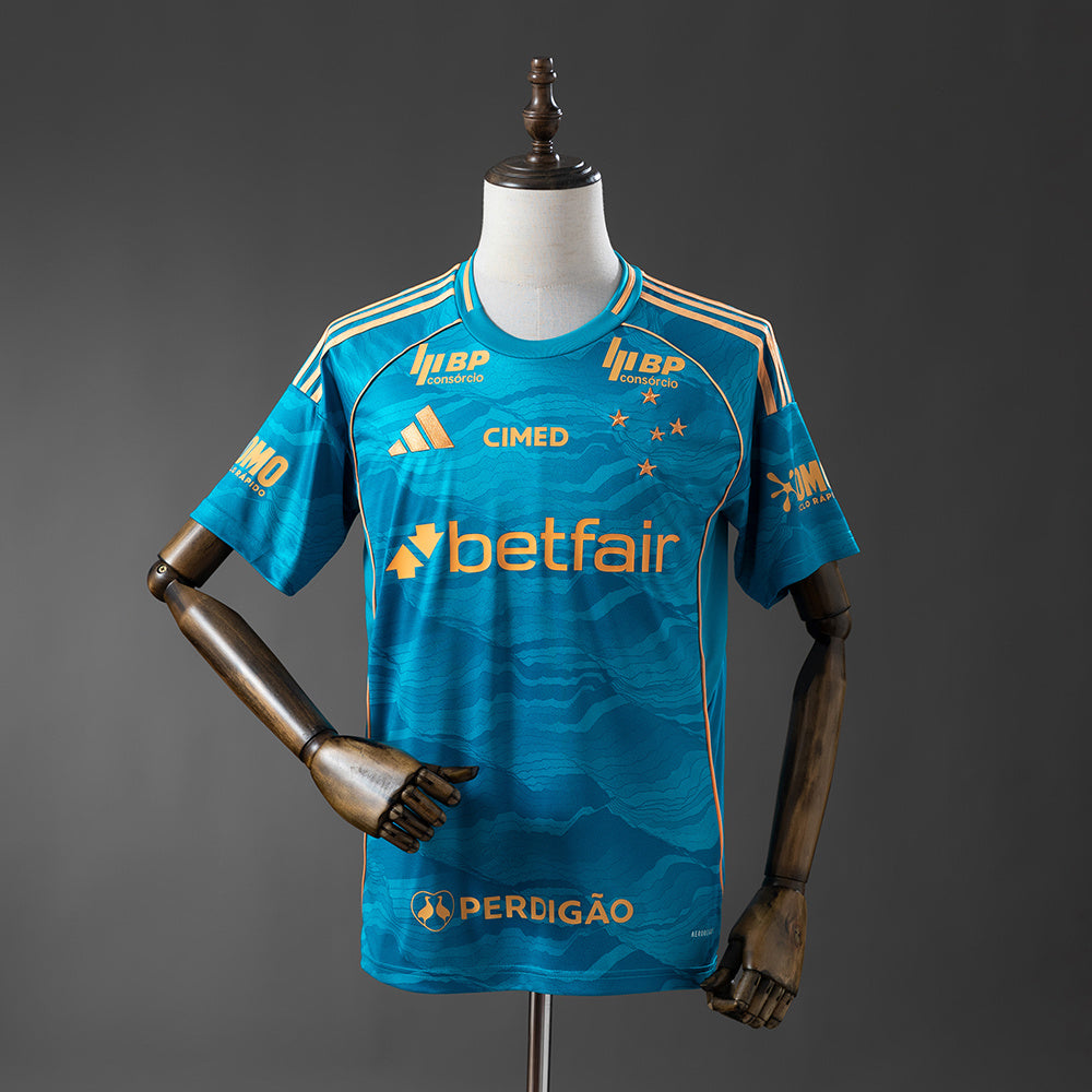 Camiseta Cruzeiro Tercera 2025/26 Con Patrocinadores