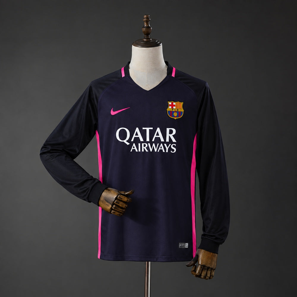 Camiseta Barcelona Retro Visita 2016/17 Manga Larga