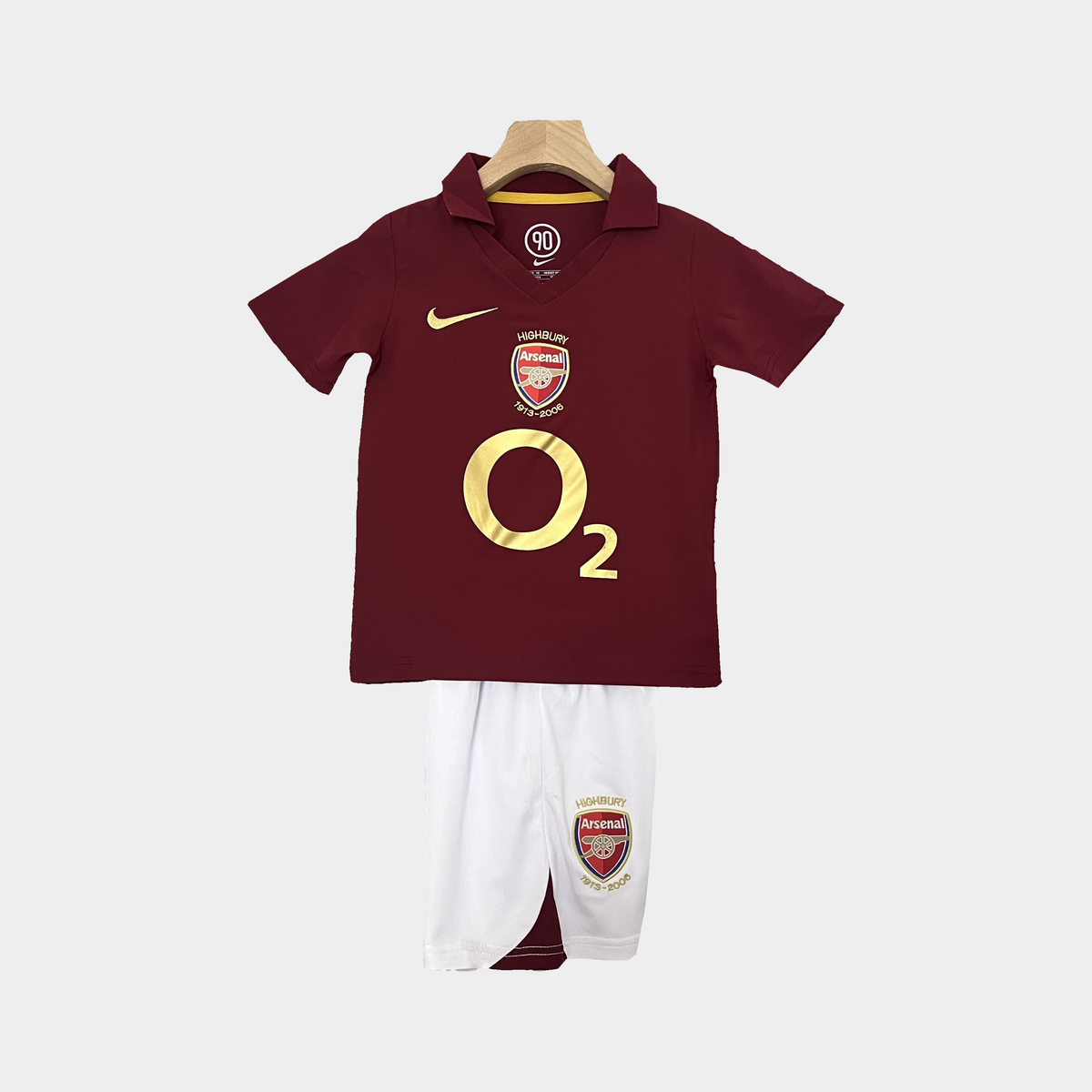 Conjunto Infantil Arsenal Retro Local 2005/06