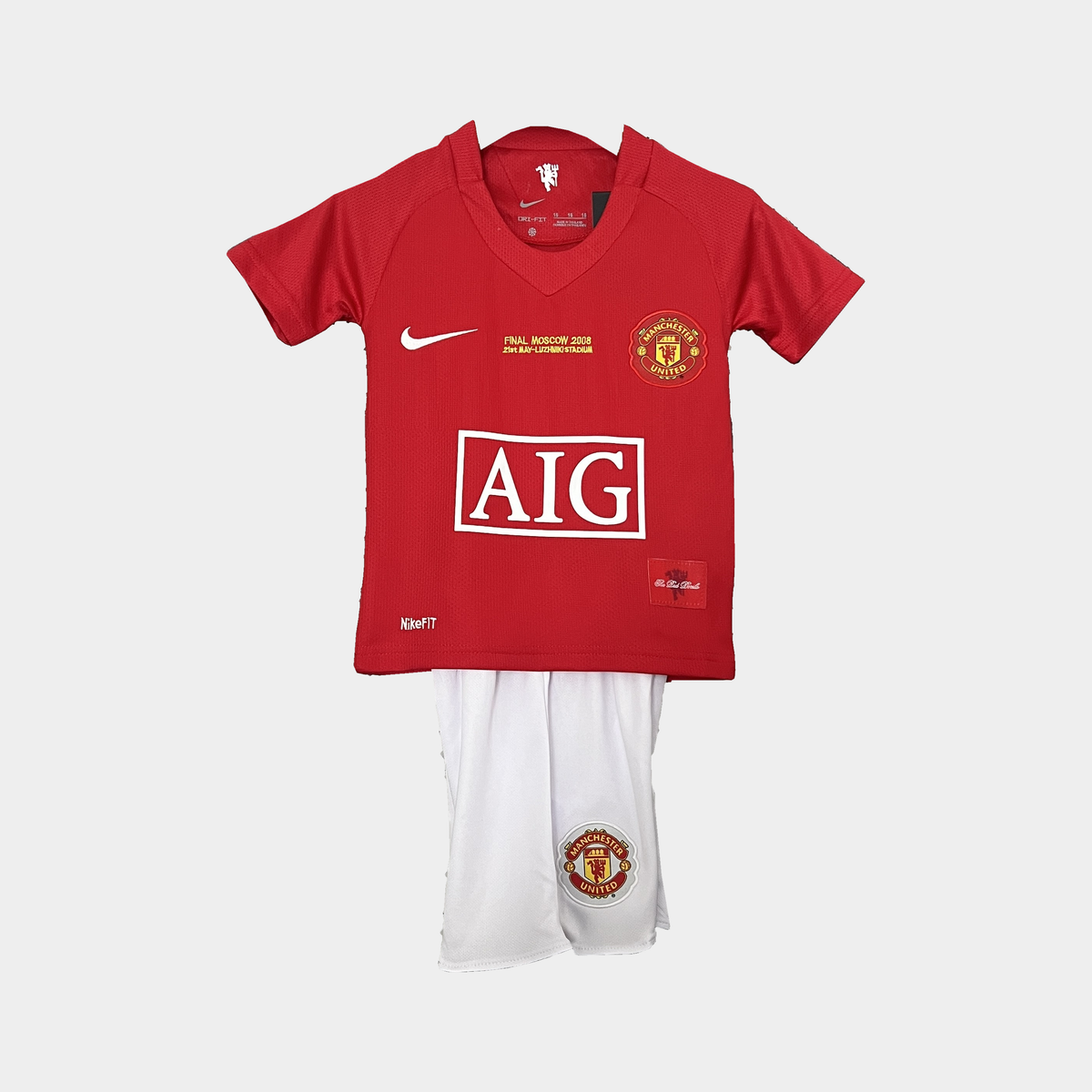 Conjunto Infantil Manchester United Retro Local 2007/08 Final 2008