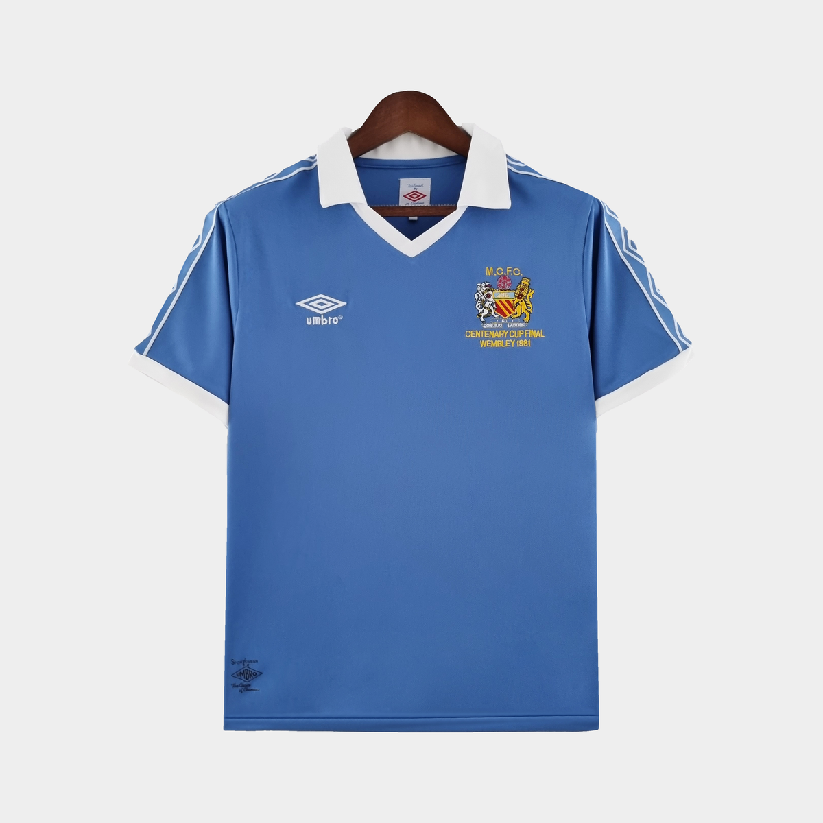 Camiseta Manchester City Retro Final Wembley 1981