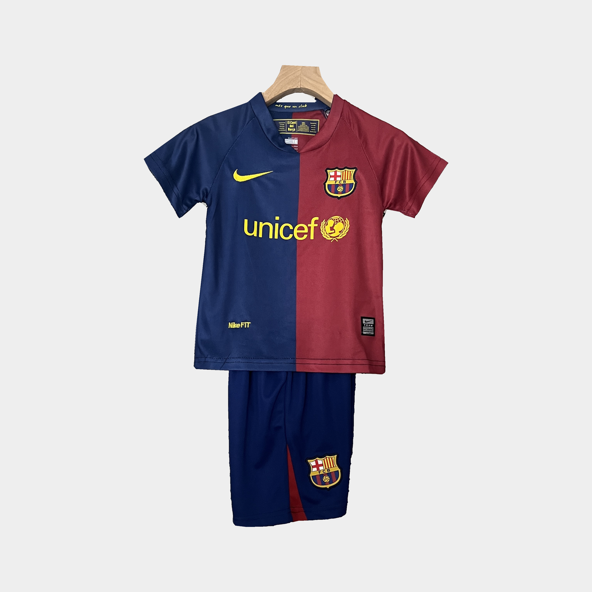 Conjunto Infantil Barcelona Retro Local 2008/09