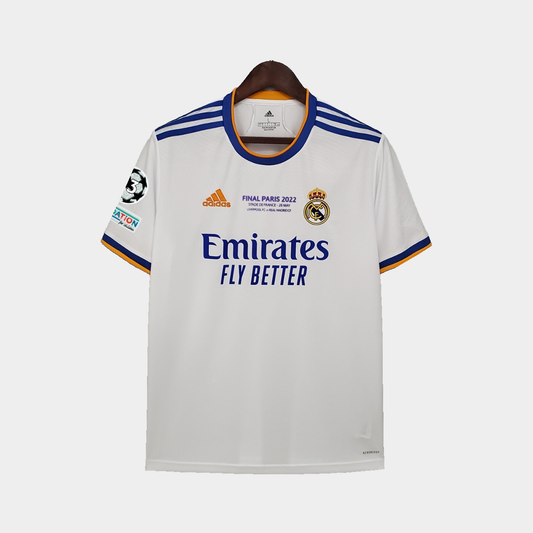 Camiseta Real Madrid Local 2021/22 Final París Vini Jr. 20