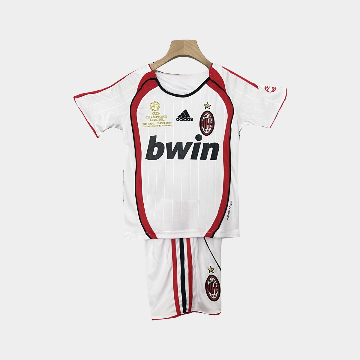 Conjunto Infantil AC Milan Retro Final Atenas 2007