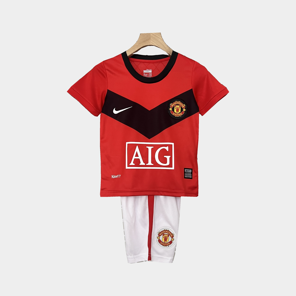 Conjunto Infantil Manchester United Retro Local 2009/10