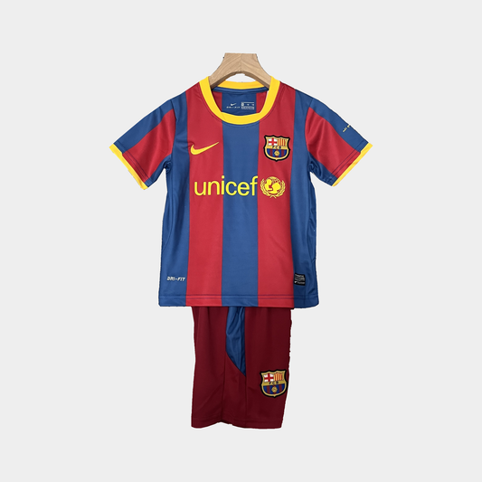 Conjunto Infantil Barcelona Retro Local 2010/11