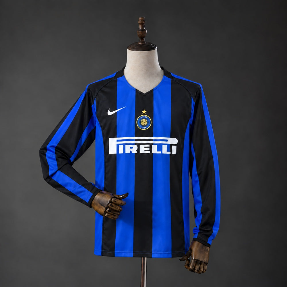 Camiseta Inter Retro Local 2004/05 Manga Larga