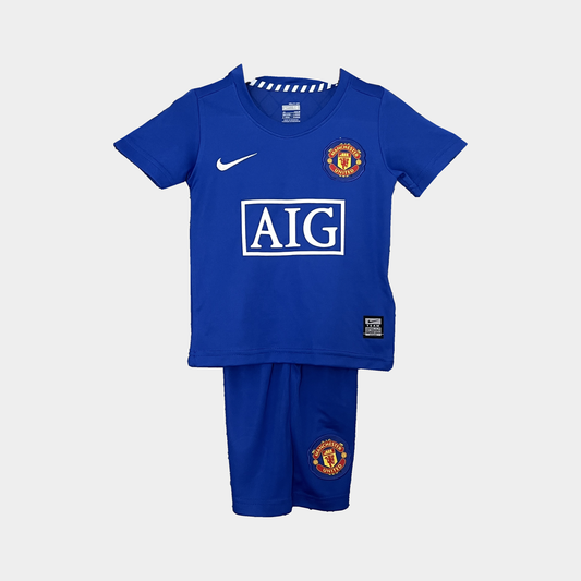 Conjunto Infantil Manchester United Retro Azul AIG