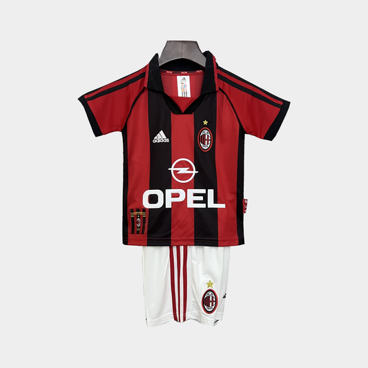 Conjunto Infantil AC Milan Retro Local 1998/99