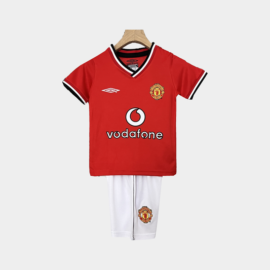 Conjunto Infantil Manchester United Retro Local 2000/01