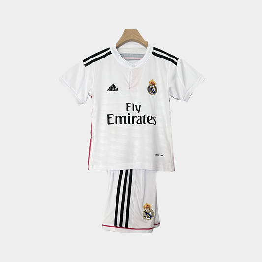 Conjunto Infantil Real Madrid Retro Local 2014/15