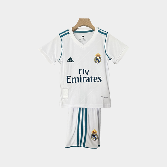 Conjunto Infantil Real Madrid Retro Local 2017/18
