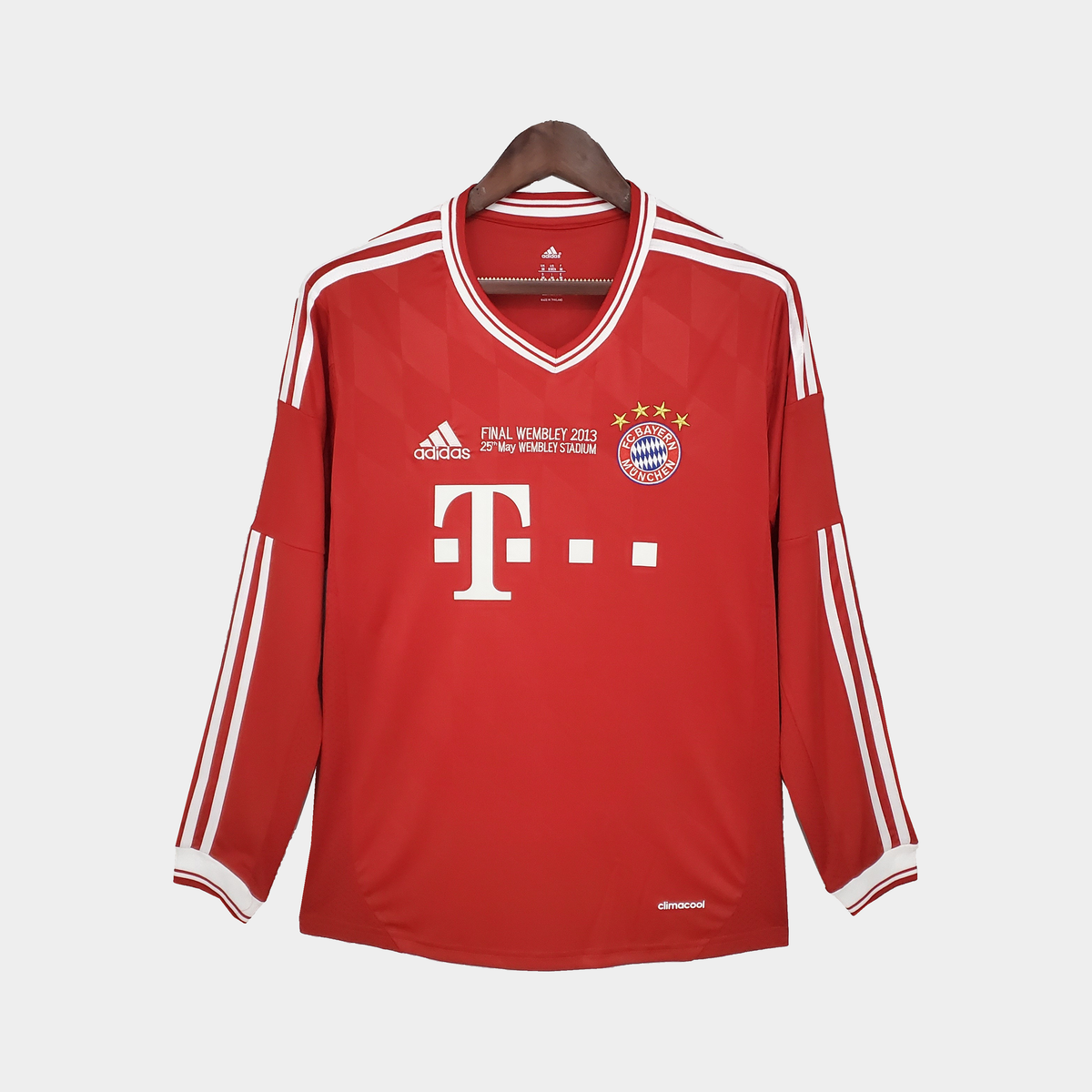 Camiseta Bayern Munich Final Wembley 2013 Retro Manga Larga
