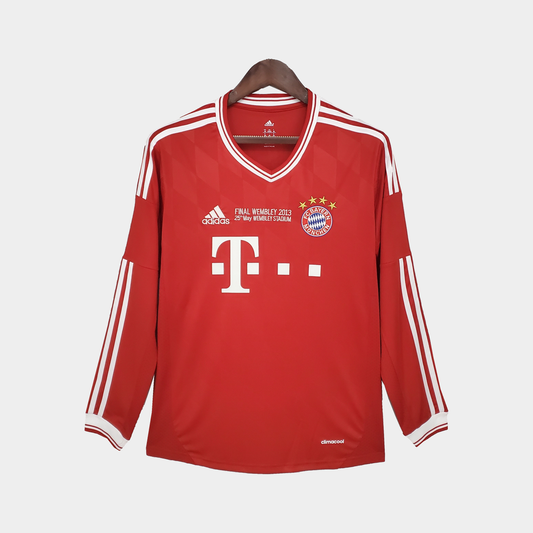 Camiseta Bayern Munich Final Wembley 2013 Retro Manga Larga