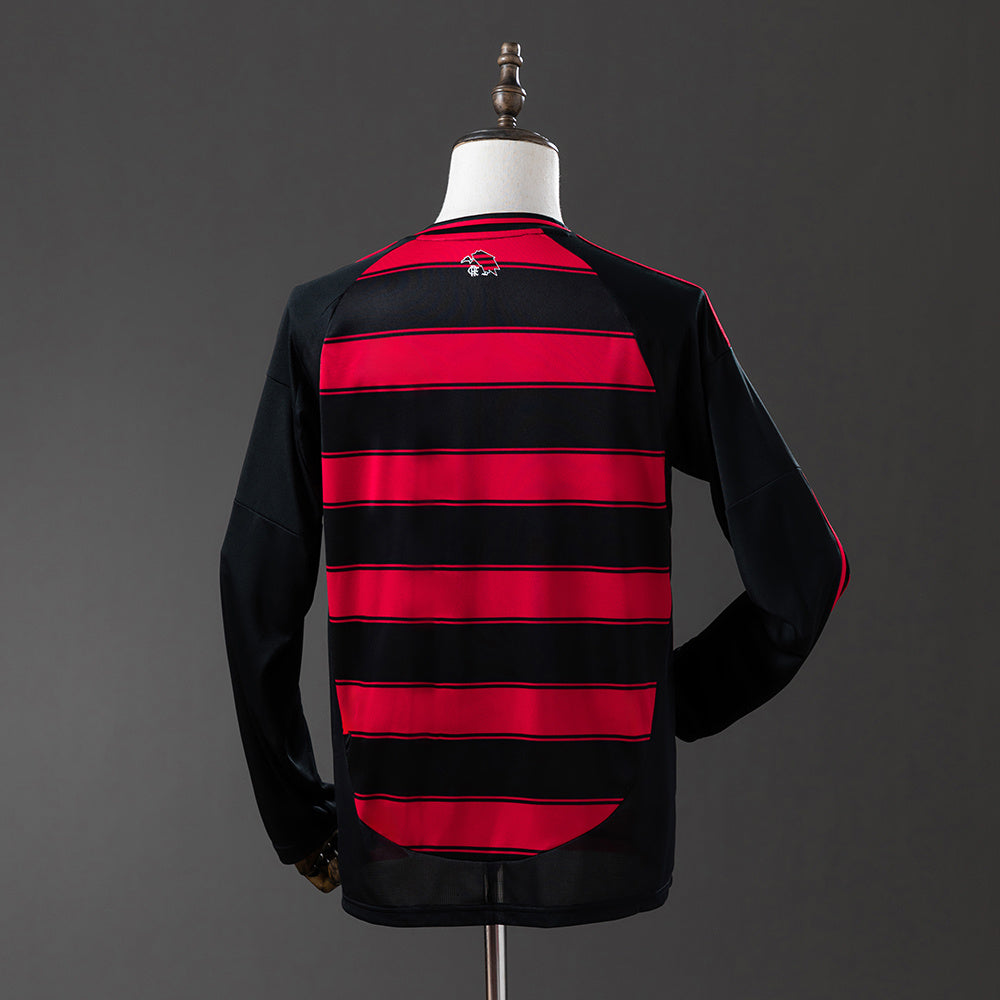 Camiseta Flamengo Local 2025/26 Manga Larga