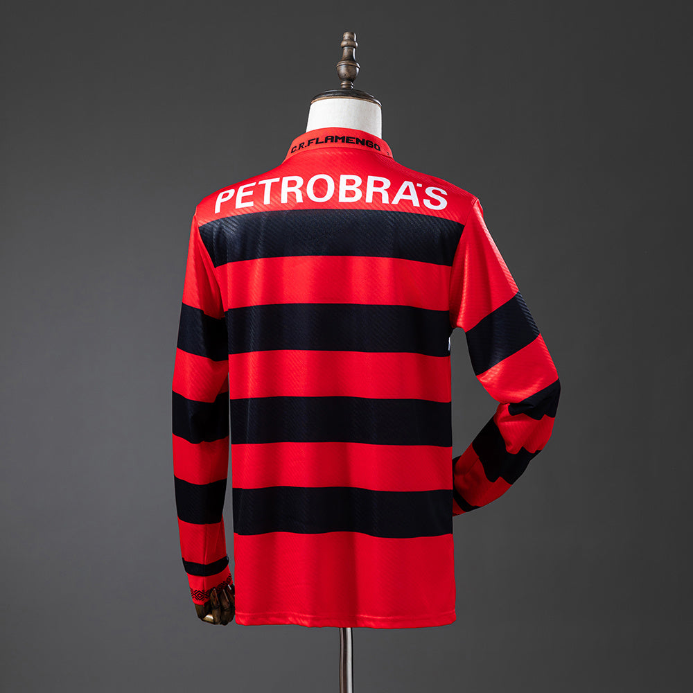 Camiseta Flamengo Retro Local 1994/95 Manga Larga