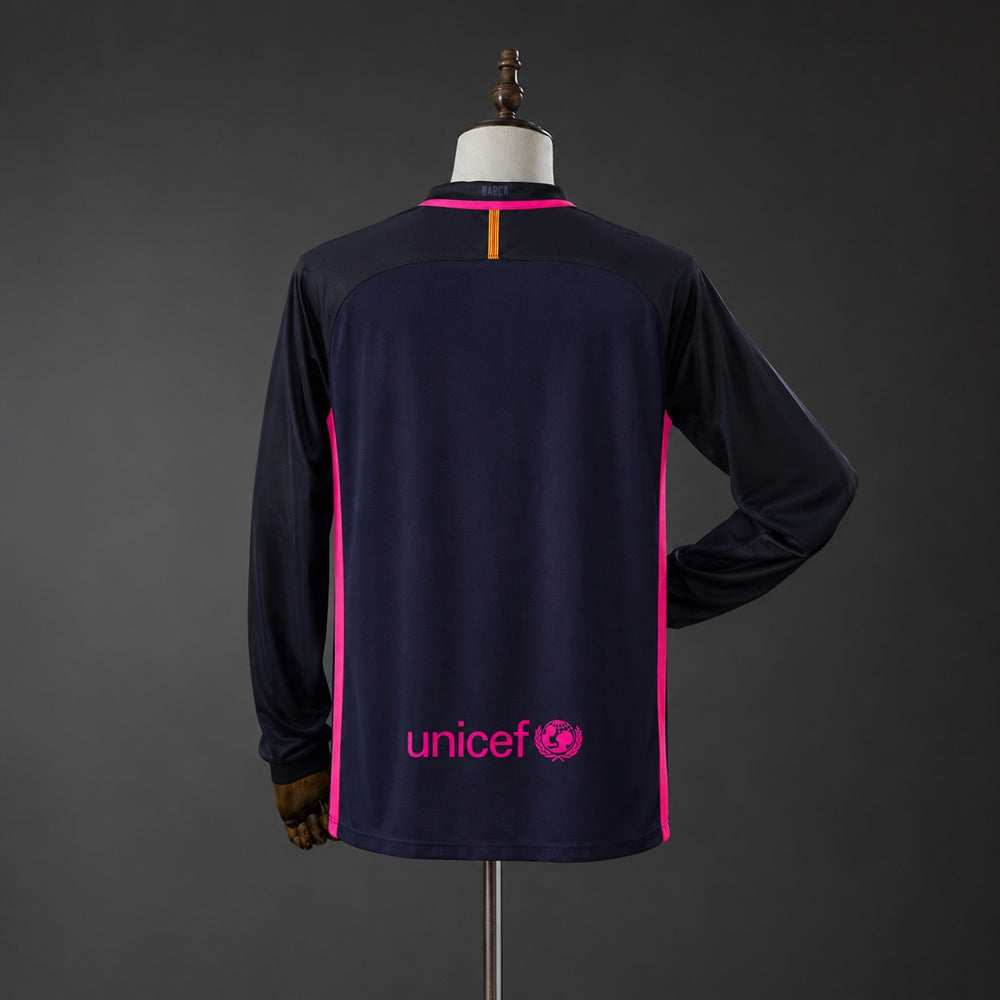 Camiseta Barcelona Retro Visita 2016/17 Manga Larga