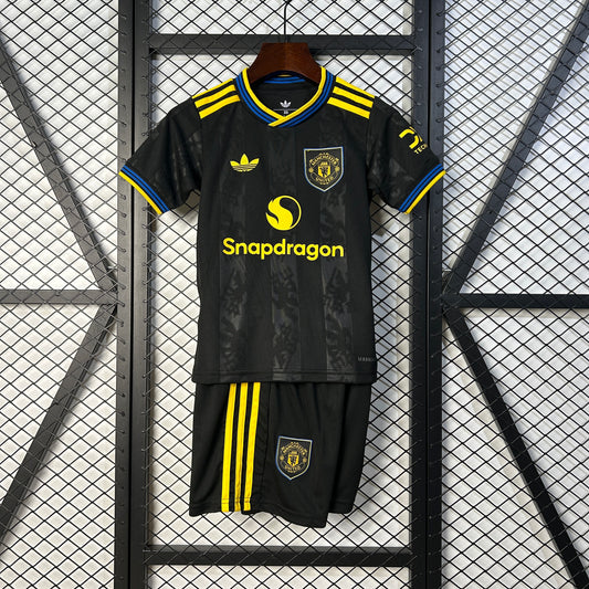 Conjunto Infantil Manchester United Tercera 2025/26