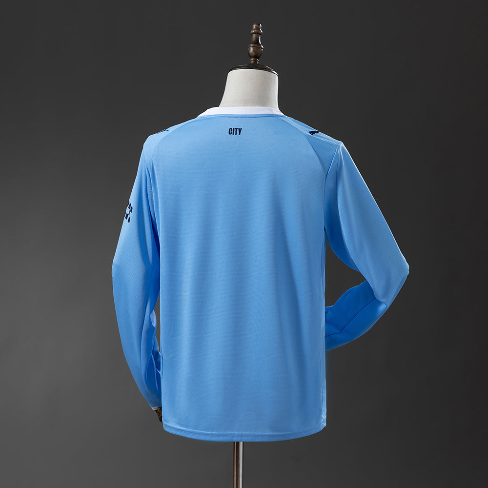 Camiseta Manchester City Local 2025/26 Manga Larga
