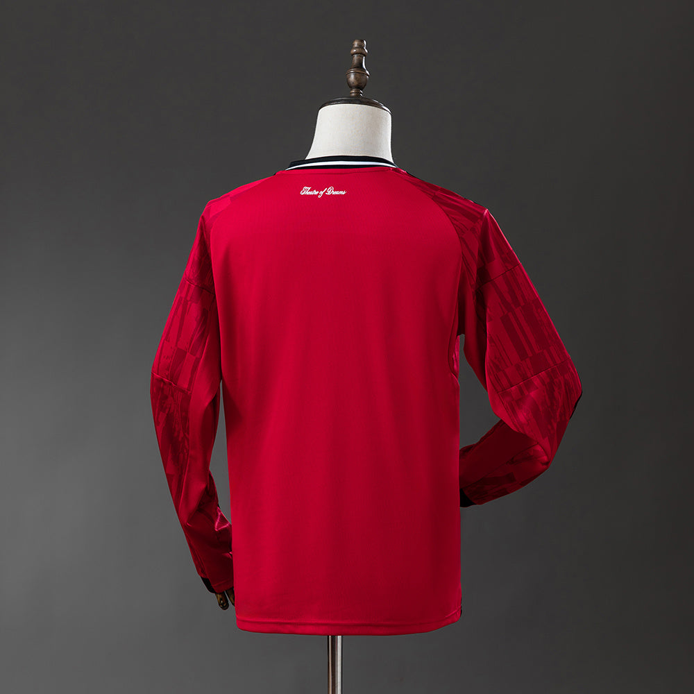 Camiseta Manchester United Local 2025/26 Manga Larga