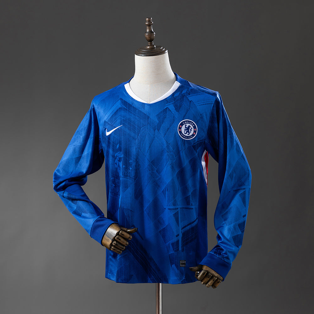 Camiseta Chelsea Local 2025/26 Manga Larga