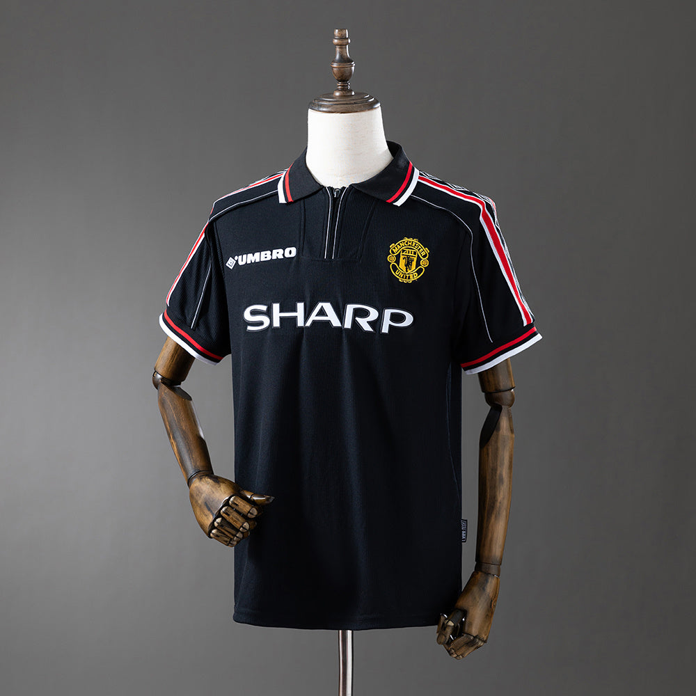 Camiseta Manchester United Retro Negra 1998/99