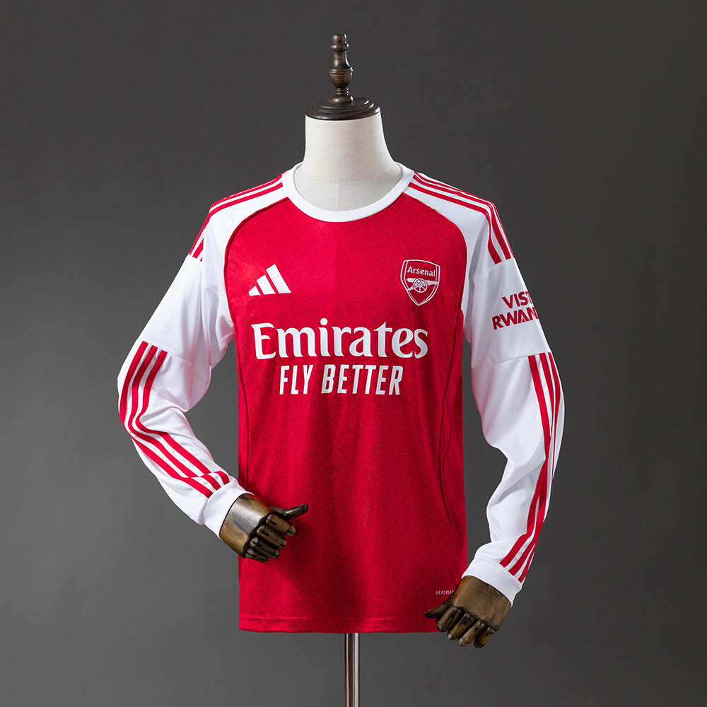 Camiseta Arsenal Local 2025/26 Manga Larga