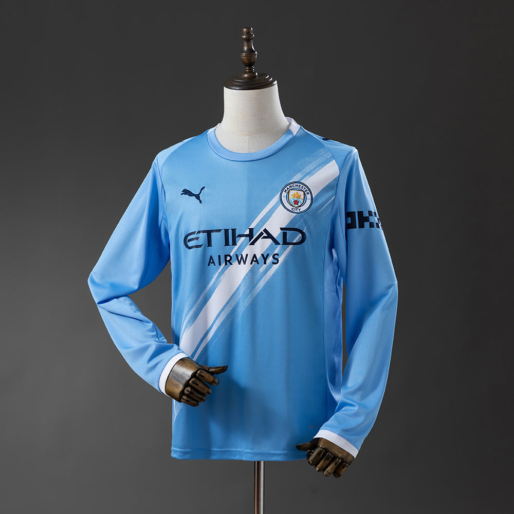 Camiseta Manchester City Local 2025/26 Manga Larga