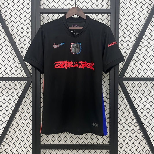 Camiseta Barcelona Visita 2024/25 Cactus Jack Rojo