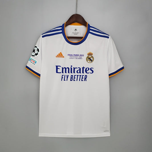 Camiseta Real Madrid Local 2021/22 Final París Vini Jr. 20