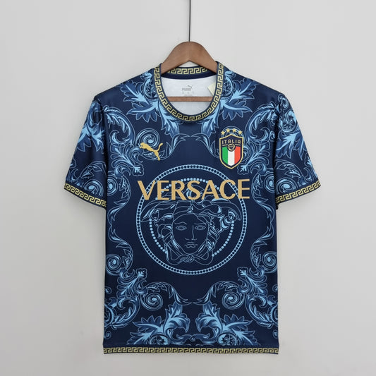 Camiseta Italia Concepto Azul y Dorada 2022