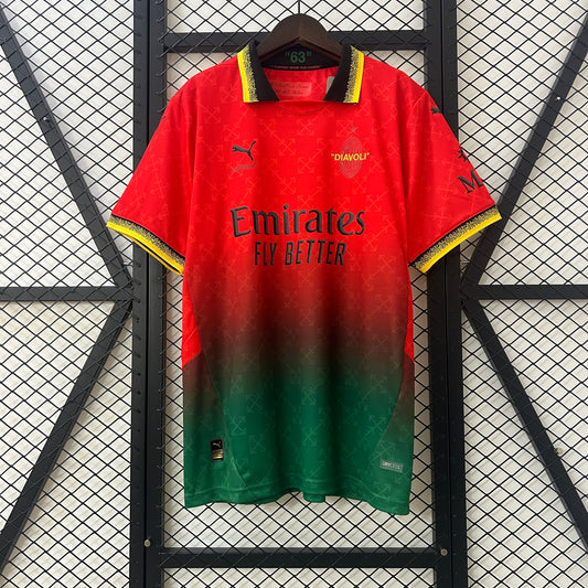 Camiseta AC Milan Cuarta Off-White Roja 2024/25