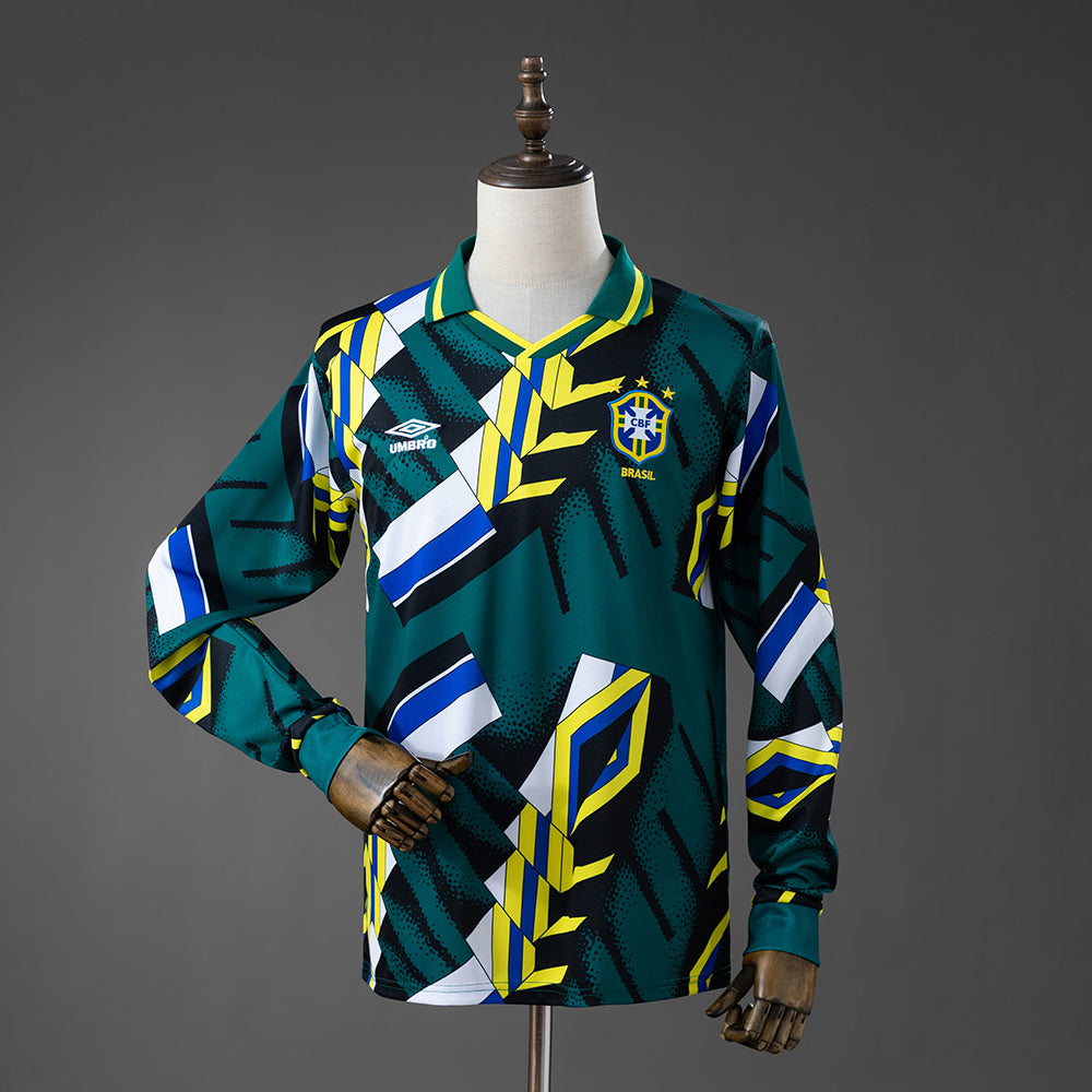 Camiseta Brasil Arquero 1996/97 Manga Larga Retro