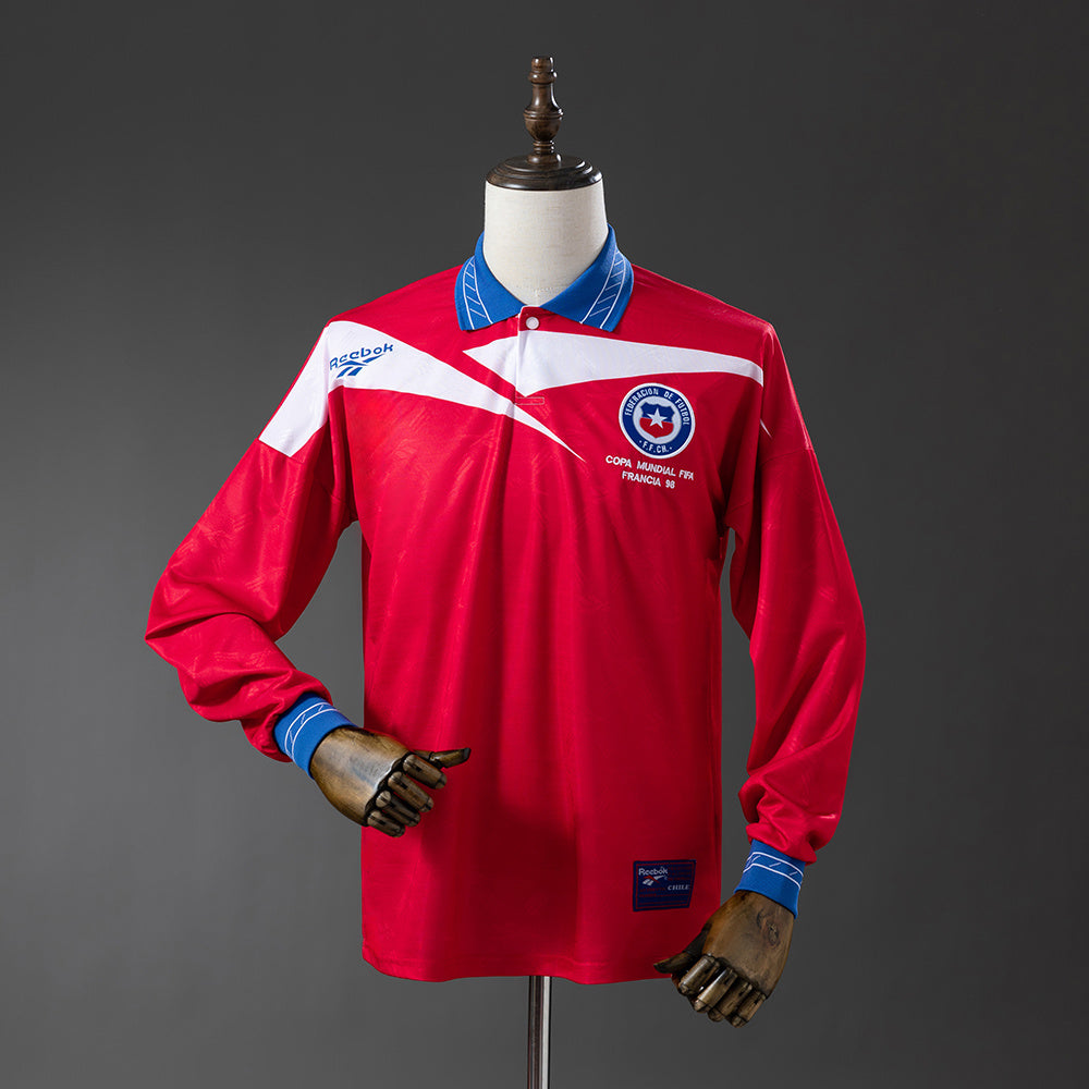Camiseta Chile Retro Local Manga Larga 1998