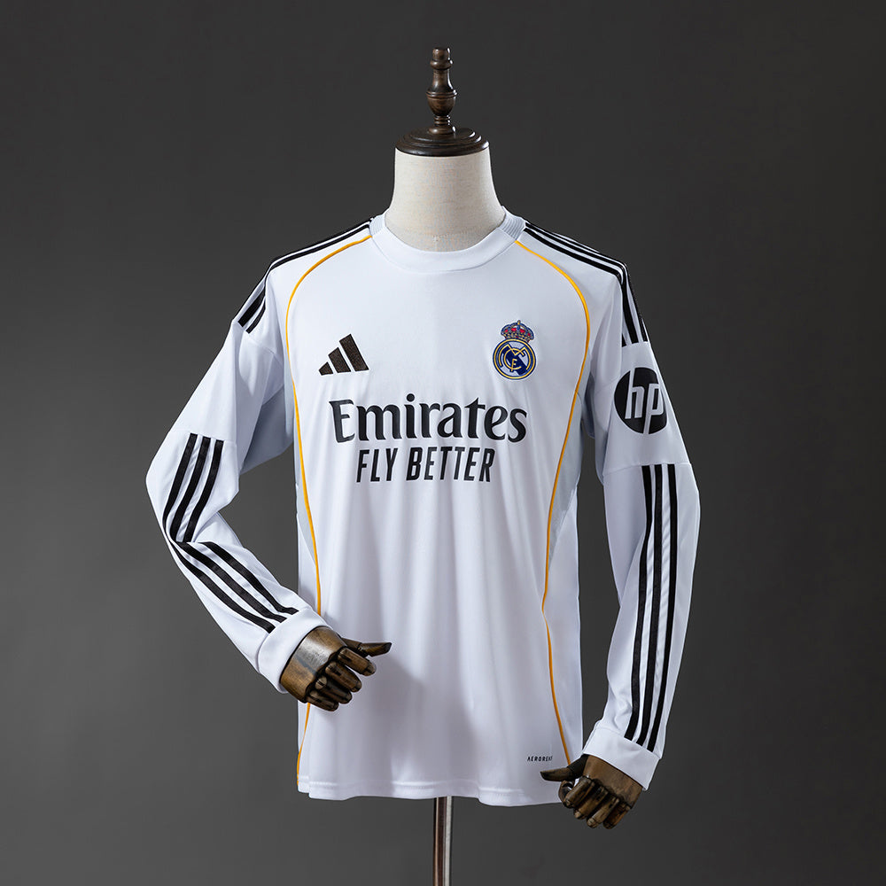 Camiseta Real Madrid Local 2025/26 Manga Larga