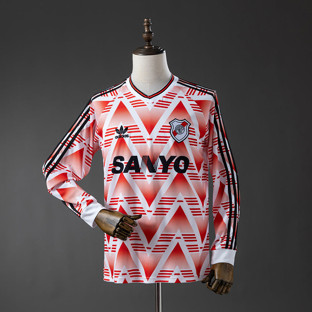 Camiseta River Plate Retro Visita 1992/93 Manga Larga