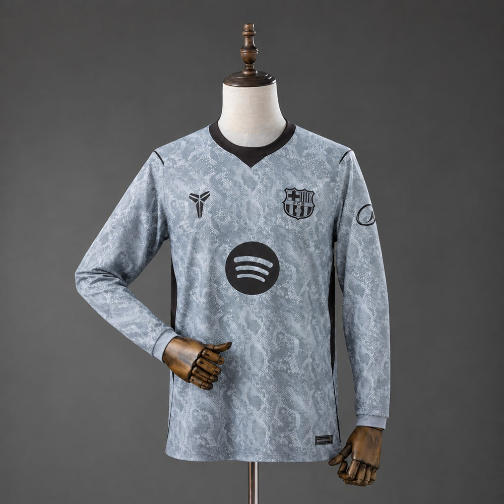 Camiseta Barcelona Arquero Gris 2026/27 Manga Larga