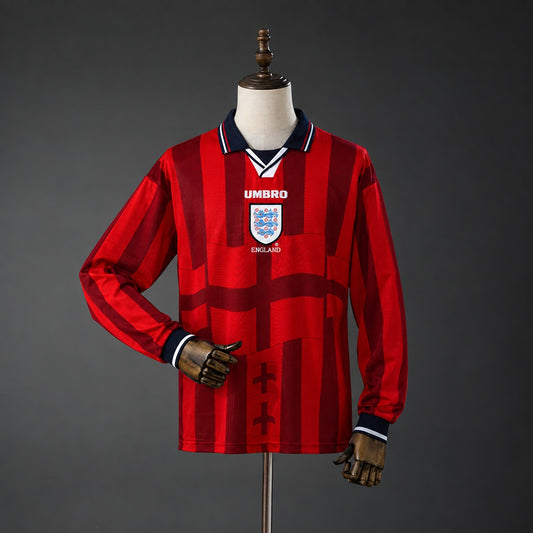 Camiseta Inglaterra Visita 1998 Manga Larga Retro