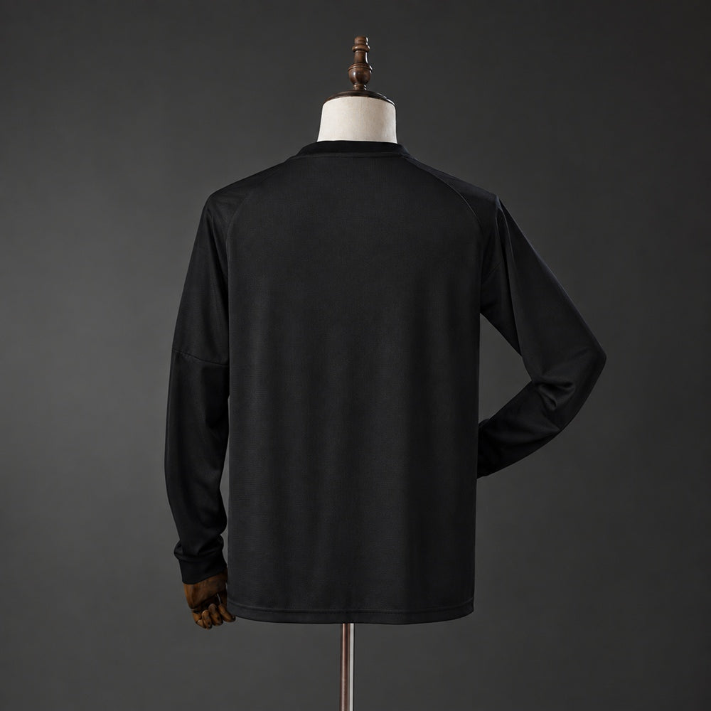 Camiseta Portugal Negra 2013 Manga Larga Retro