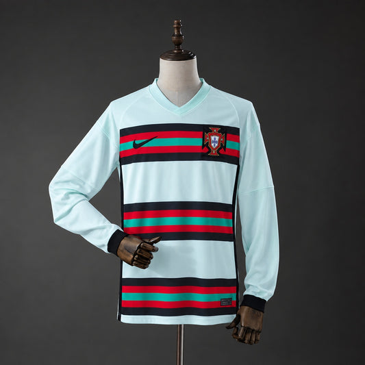 Camiseta Portugal Visita 2020 Manga Larga Retro