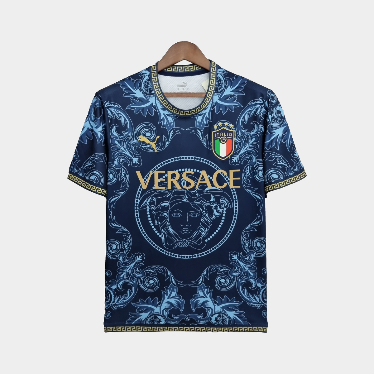 Camiseta Italia Concepto Azul y Dorada 2022