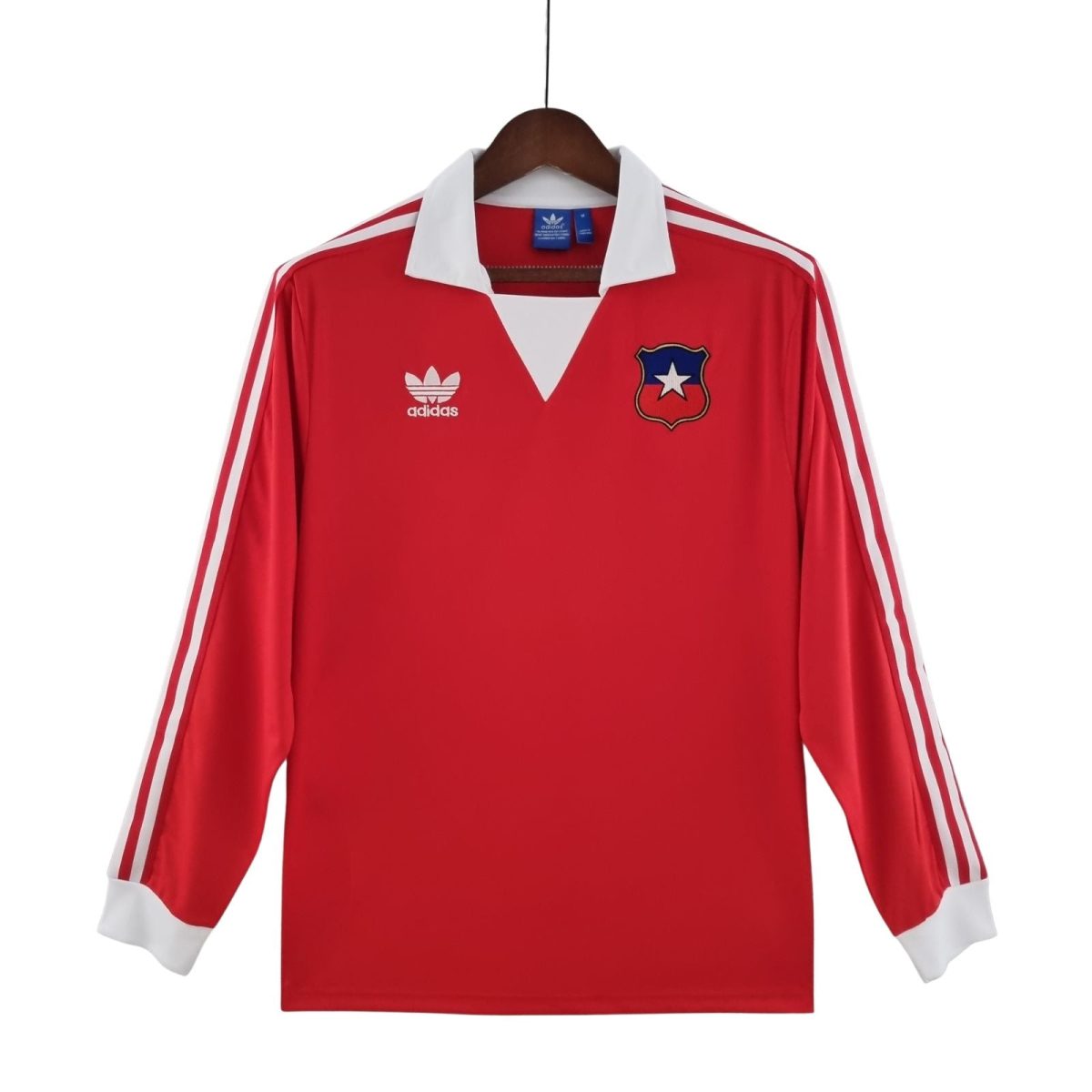 Camiseta Chile Retro 1982 manga larga Roja