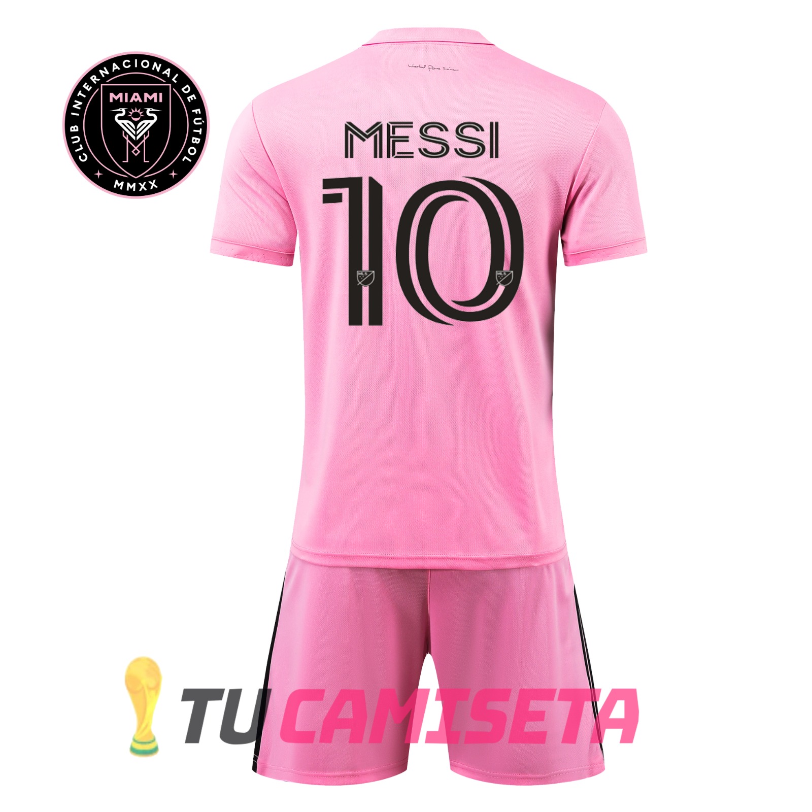 Set niño futbol Inter Miami CF Messi - Tu Camiseta